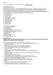 English Worksheet: SIMILES