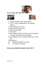 English worksheet: Guess the film