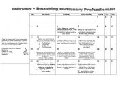 English Worksheet: dictionary professionals