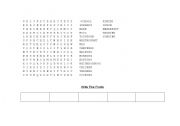 English worksheet: Food word search