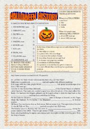 Halloween History - ESL worksheet by tiinata