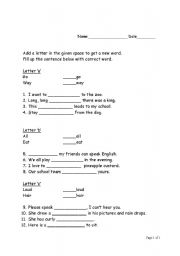 English worksheet: Add game a, b, c