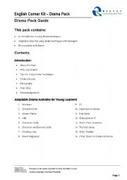 English Worksheet: Drama_verb game