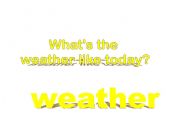 English worksheet: weather 1
