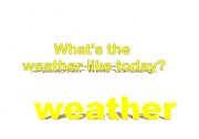 English Worksheet: weather 1