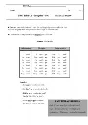 English Worksheet: Past Simple - Irregular verbs