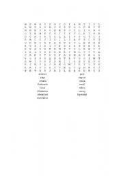 English Worksheet: TESOL Word Search