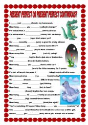 English Worksheet: Present Perfect or Present Perfect Continuous?