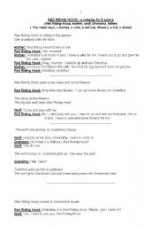 English Worksheet: Little Red Ridinghood