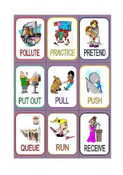 VERB CARDS 16