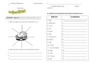 English worksheet: ADJECTIVE&COMPARATIVE