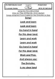 English Worksheet: One act play