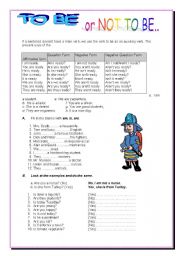 English Worksheet: To be  or not to be :) present form. 