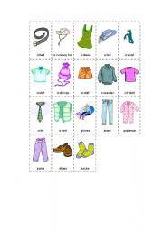 English Worksheet: CLOTHES