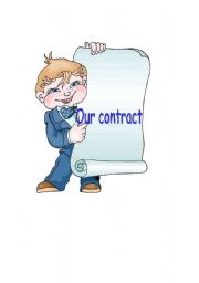 English Worksheet: contract