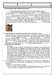 English Worksheet: grammar activities