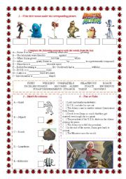 English Worksheet: Monsters vs Aliens