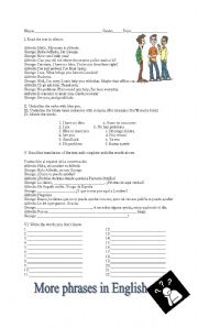 English Worksheet: Wheres the nearest pilce station?