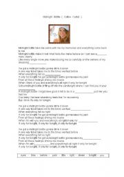 English worksheet: Midnight bottle