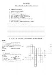 English worksheet: Legend of king Midas