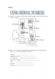 English worksheet: Using Ordinal Numbers