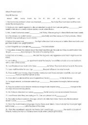 English Worksheet: Phrasal verbs