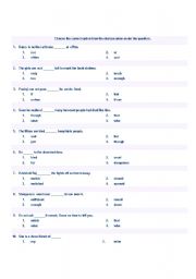 English Worksheet: conjunction