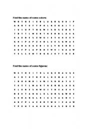English Worksheet: puzzle words