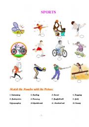 English worksheet: Exercise for Sorts