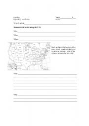 English worksheet: Nonfiction Graphic Organizer