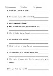 English Worksheet: Thats Mean