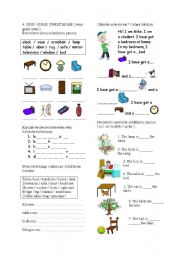 English Worksheet: home sweet home