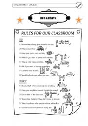 Poster Rules of the class