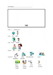 English Worksheet: My name is