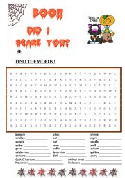 halloween wordsearch