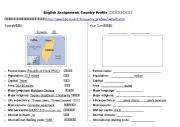 English worksheet: Country Profile