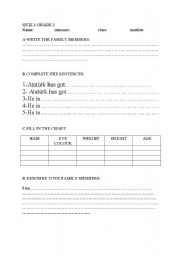 English worksheet: describing