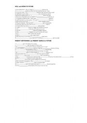 English Worksheet: FUTURE FORMS - Printer Friendly