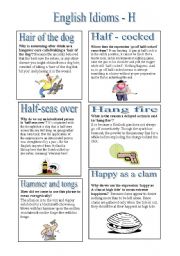 English Idioms - H