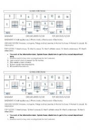 English Worksheet: giving directions