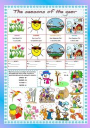 English Worksheet: The seasons of the year