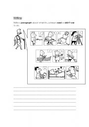 English Worksheet: used to