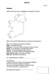 English Worksheet: Ireland - Facts - Pair Work