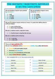 English Worksheet: Jobs and articles