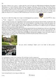 English Worksheet: English School