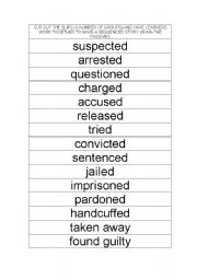 English Worksheet: Passive Crime Story