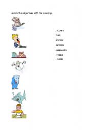 English Worksheet: feeling adjectives