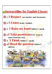 english class rules