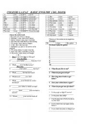 English Worksheet: do and does review