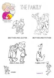 English Worksheet: The Family